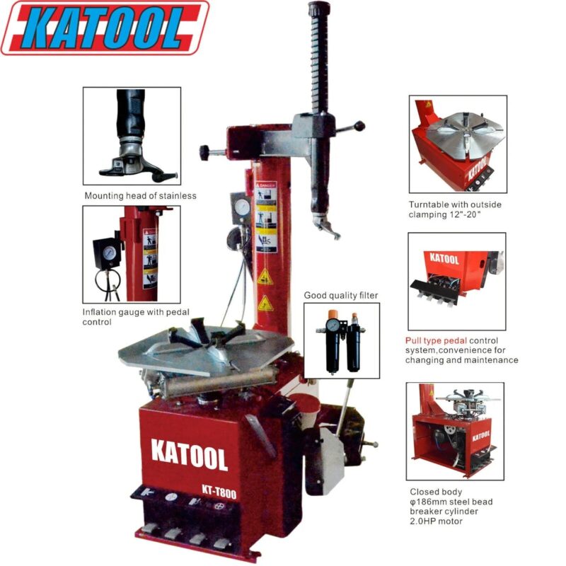 Katool KT-T800 & KT-B750 Tire Changer & Wheel Balancer Combo - Image 4