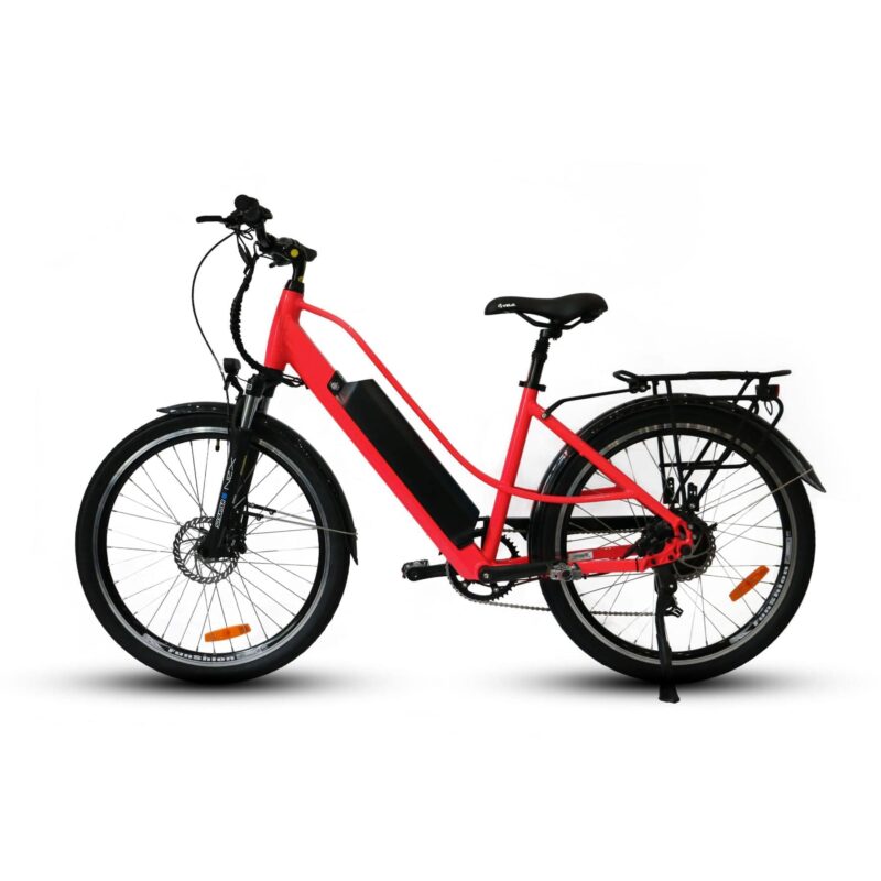 Eunorau 48V500W E-Torque Red Electric Commuter Bike - Image 2