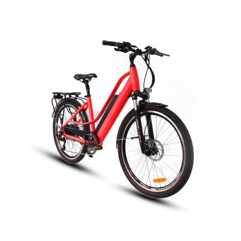 Eunorau 48V500W E-Torque Red Electric Commuter Bike - Image 3