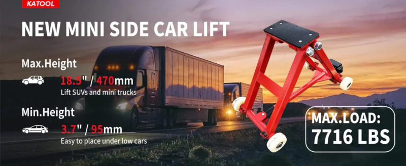 Katool KT-M3000 Mini Side Car Lift For Quick Tire Changing - Image 5
