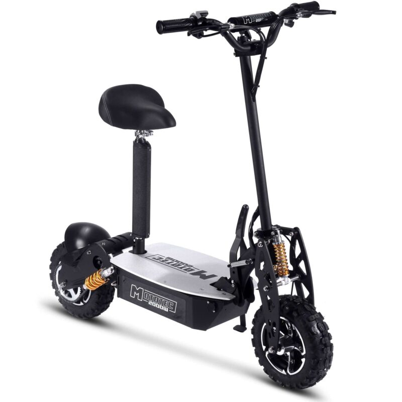 MotoTec 2000w 48v Electric Scooter Black - Image 2