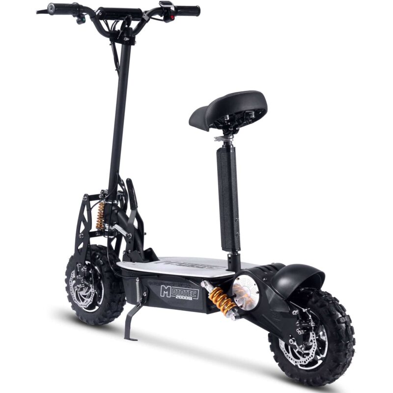 MotoTec 2000w 48v Electric Scooter Black - Image 4
