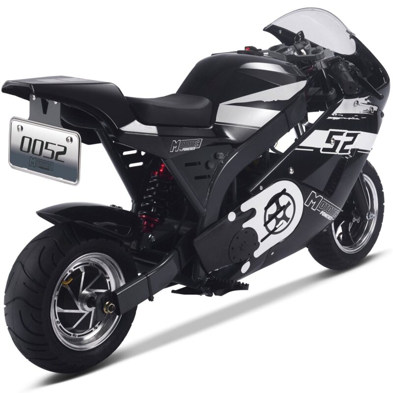 MotoTec 1000w 48v Electric Superbike Black - Image 4