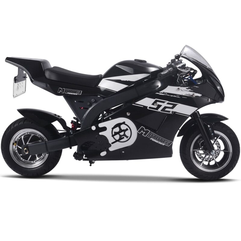 MotoTec 1000w 48v Electric Superbike Black - Image 5