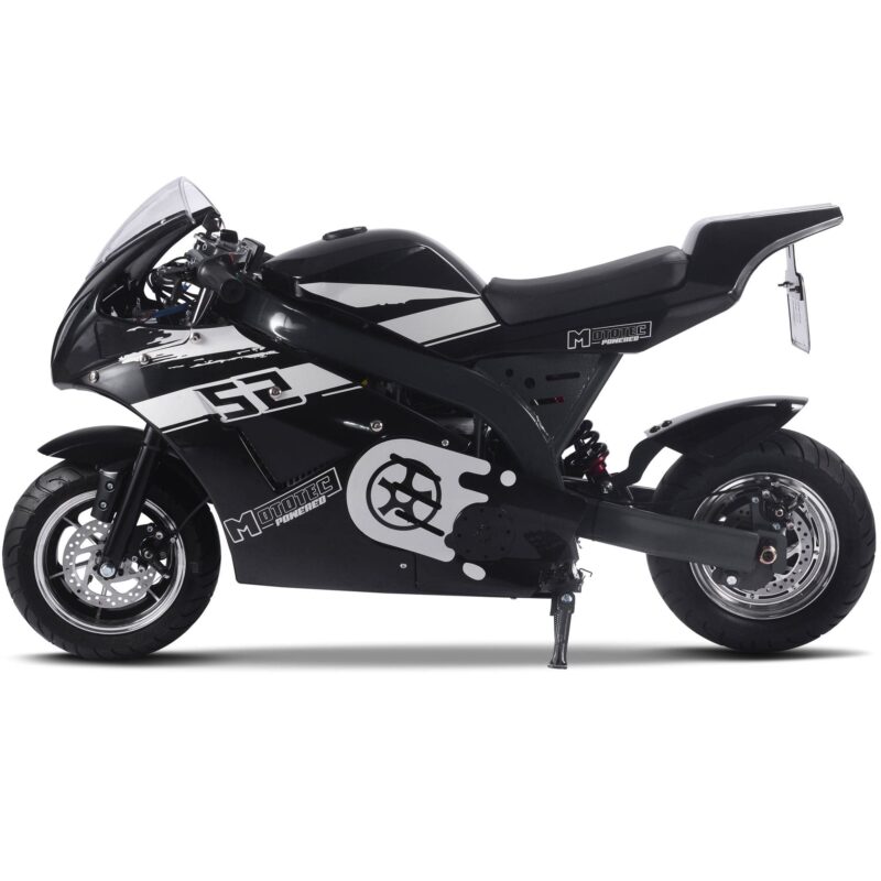 MotoTec 1000w 48v Electric Superbike Black - Image 6