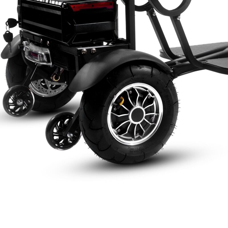 MotoTec Folding Mobility Electric Trike 48v 1000w Dual Motor Lithium Black - Image 11