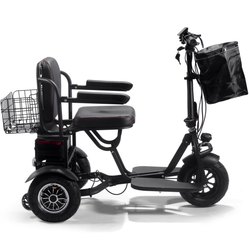 MotoTec Folding Mobility Electric Trike 48v 1000w Dual Motor Lithium Black - Image 6