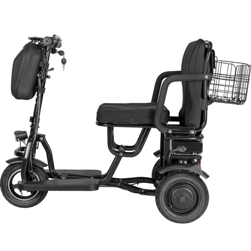 MotoTec Folding Mobility Electric Trike 48v 700w Dual Motor Lithium Black - Image 22