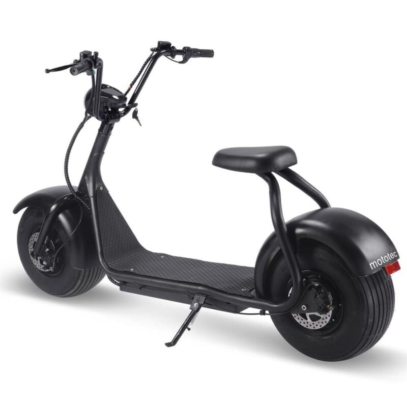 MotoTec Fat Tire 60v 18ah 2000w Lithium Electric Scooter Black - Image 3