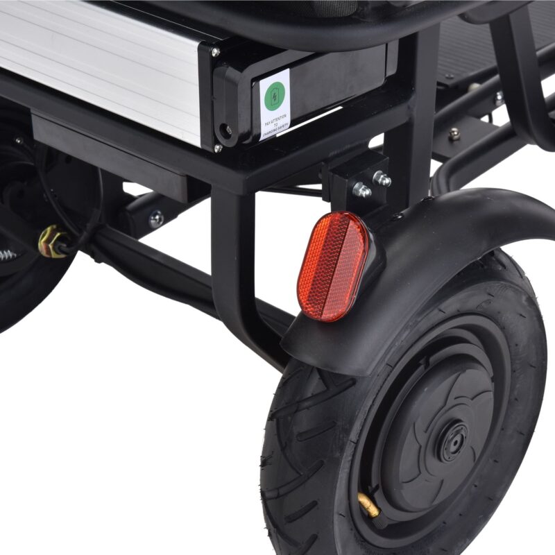 MotoTec Folding Mobility Electric Trike 48v 700w Dual Motor Lithium Black - Image 10