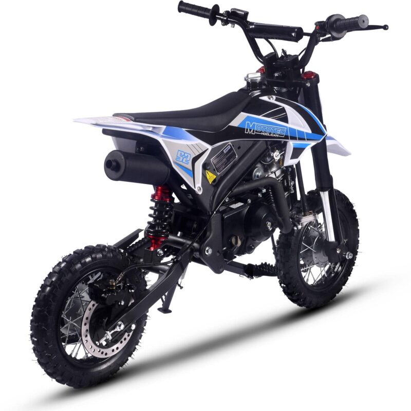 MotoTec Hooligan 72cc 4-Stroke Gas Dirt Bike Blue - Image 5