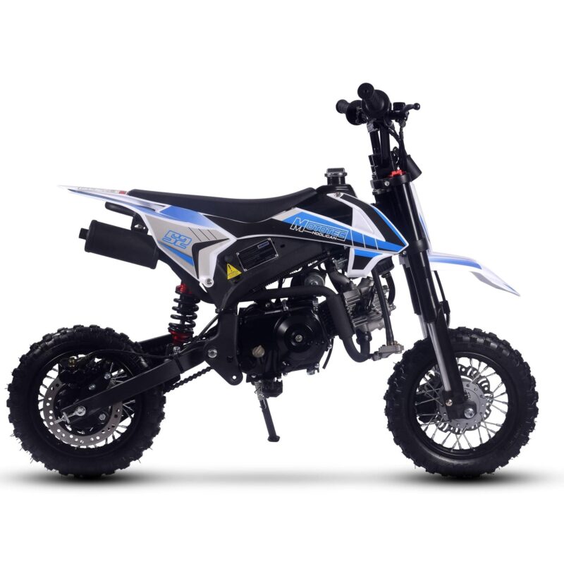 MotoTec Hooligan 72cc 4-Stroke Gas Dirt Bike Blue - Image 6