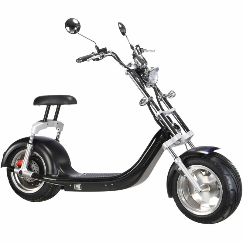 MotoTec Knockout 60v 2500w Lithium Electric Scooter Black - Image 2