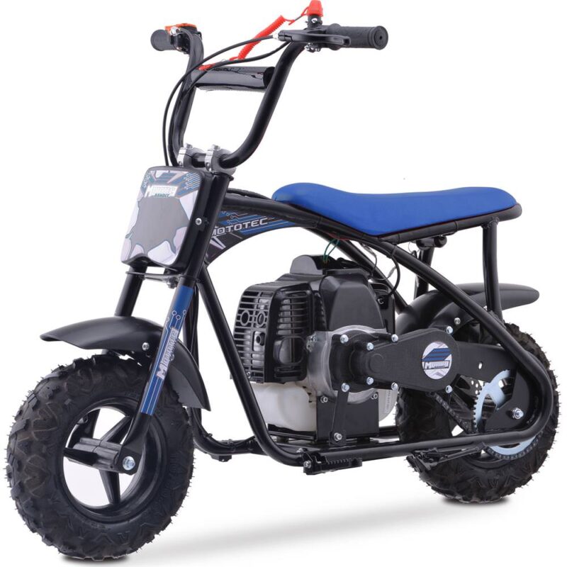 MotoTec Bandit 52cc 2-Stroke Kids Gas Mini Bike - Image 3