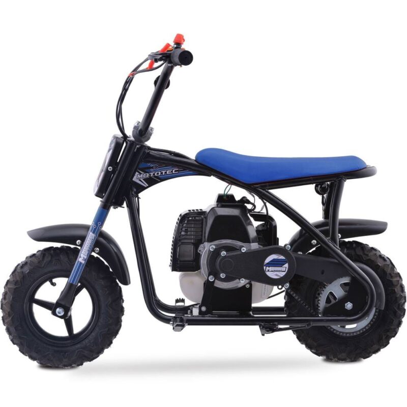 MotoTec Bandit 52cc 2-Stroke Kids Gas Mini Bike - Image 4