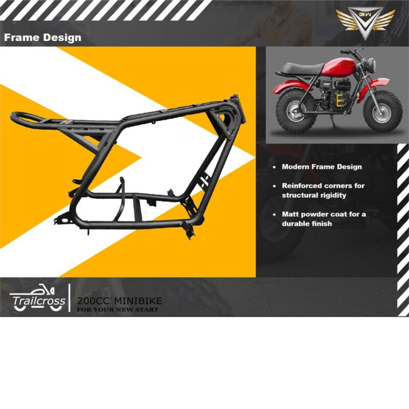MotoTec Trailcross 200cc 4-Stroke Gas Mini Bike - Image 10