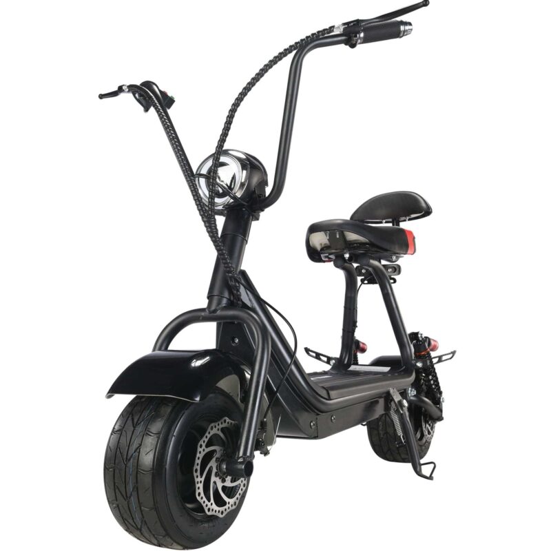 MotoTec Mini Fat Tire 48v 500w Electric Scooter Black - Image 3