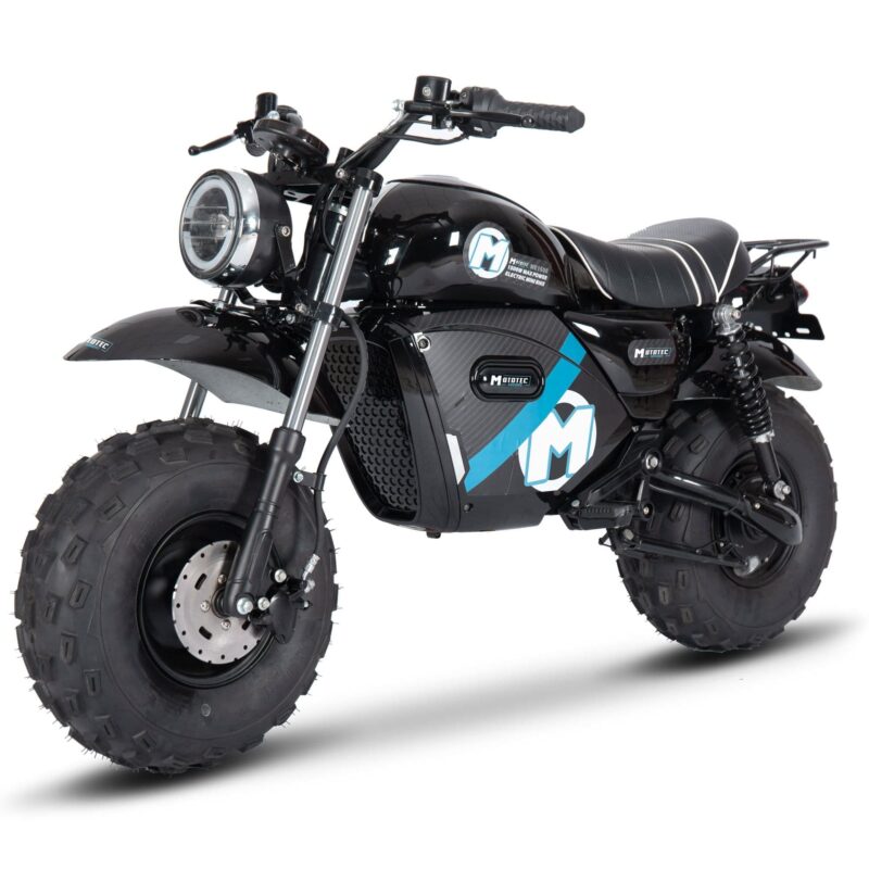 MotoTec 60v 1500w Electric Powered Mini Bike Lithium Black - Image 2