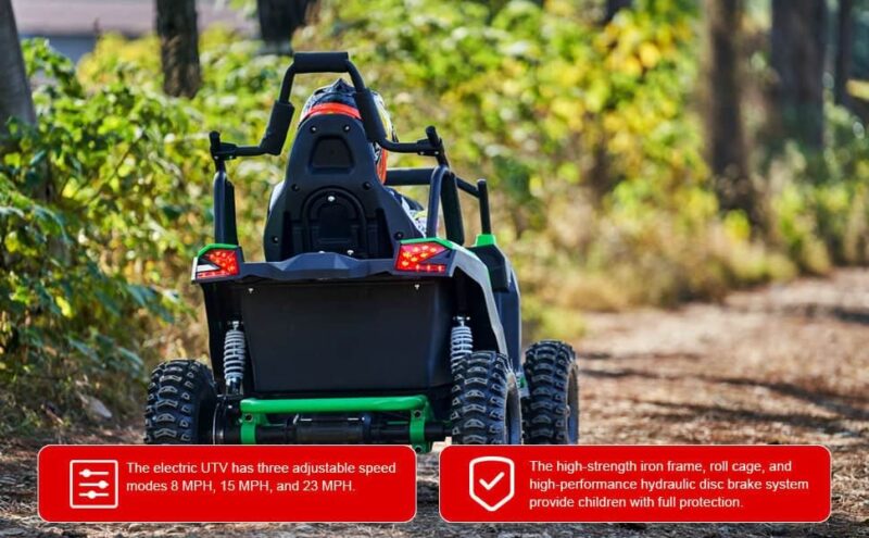 MotoTec Raider Kids UTV 48v 1200w Full Suspension - Image 20