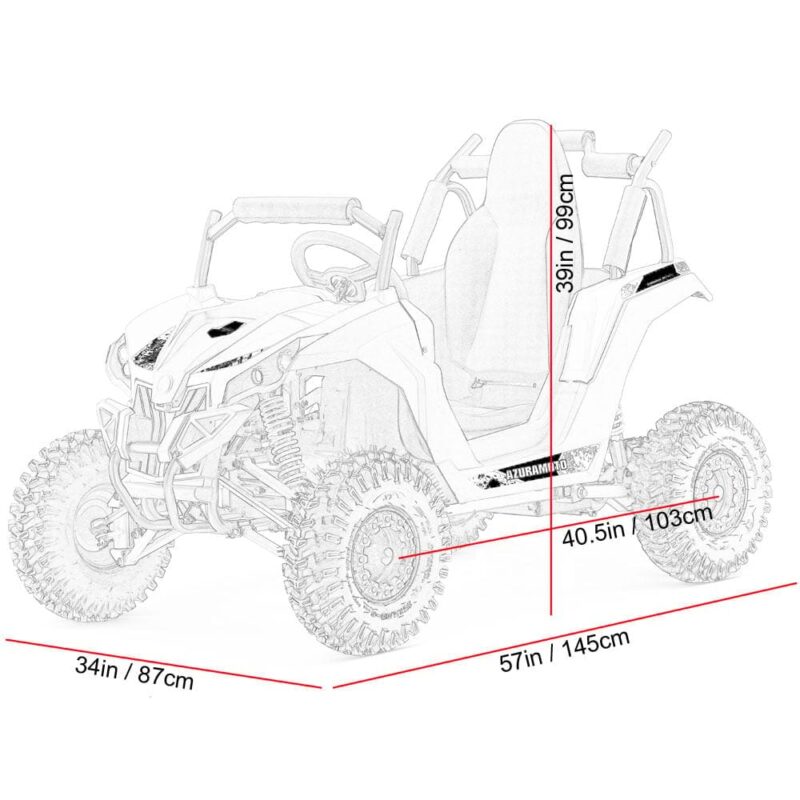MotoTec Raider Kids UTV 48v 1200w Full Suspension - Image 6