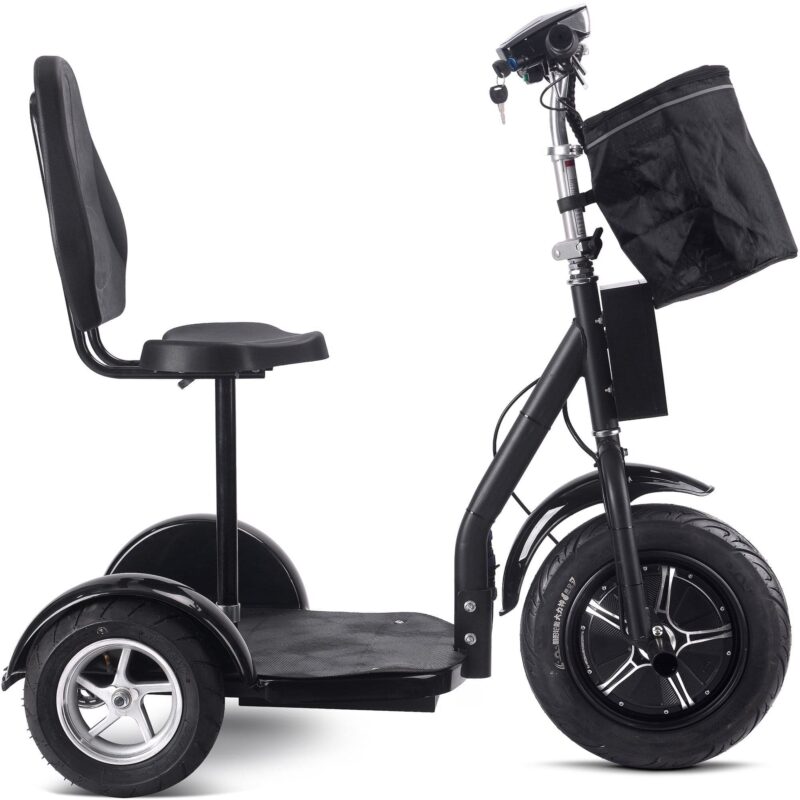 MotoTec Electric Trike 48v 1000w Lithium Black - Image 2