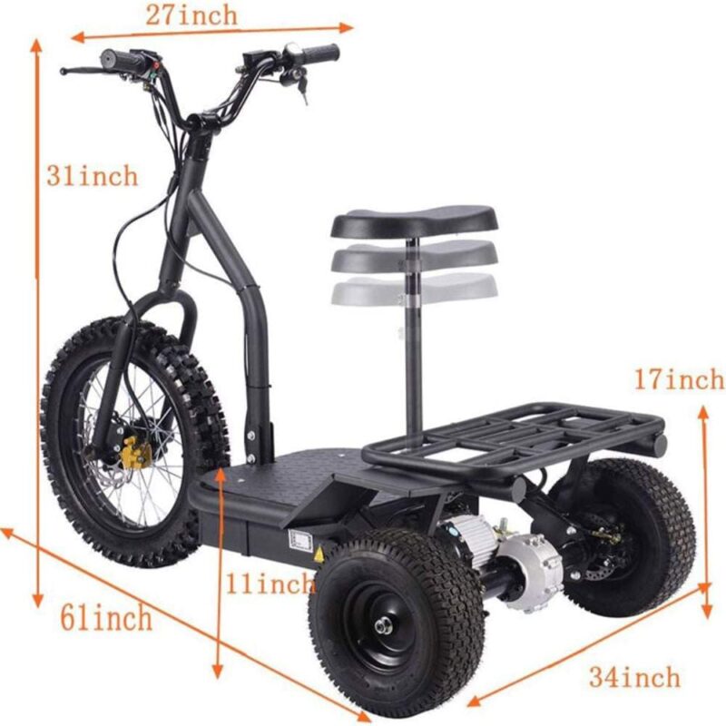 MotoTec Electric Trike 48v 1200w - Image 7