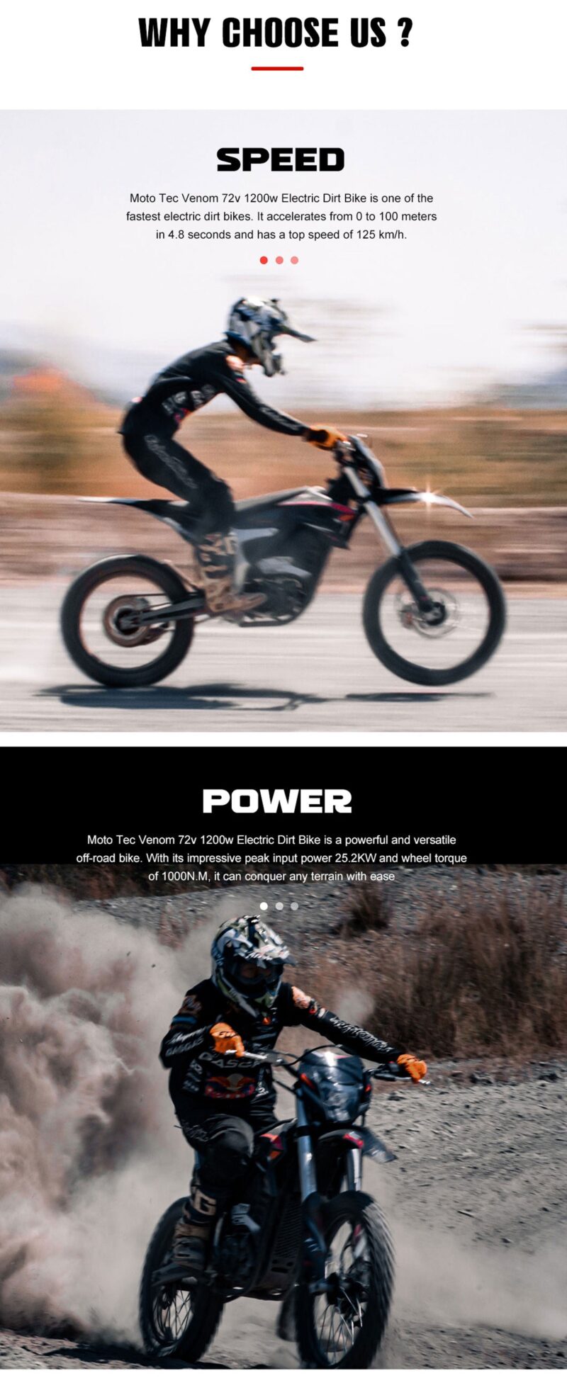 MotoTec Venom 72v 12000w 50ah Electric Dirt Bike White - Image 23