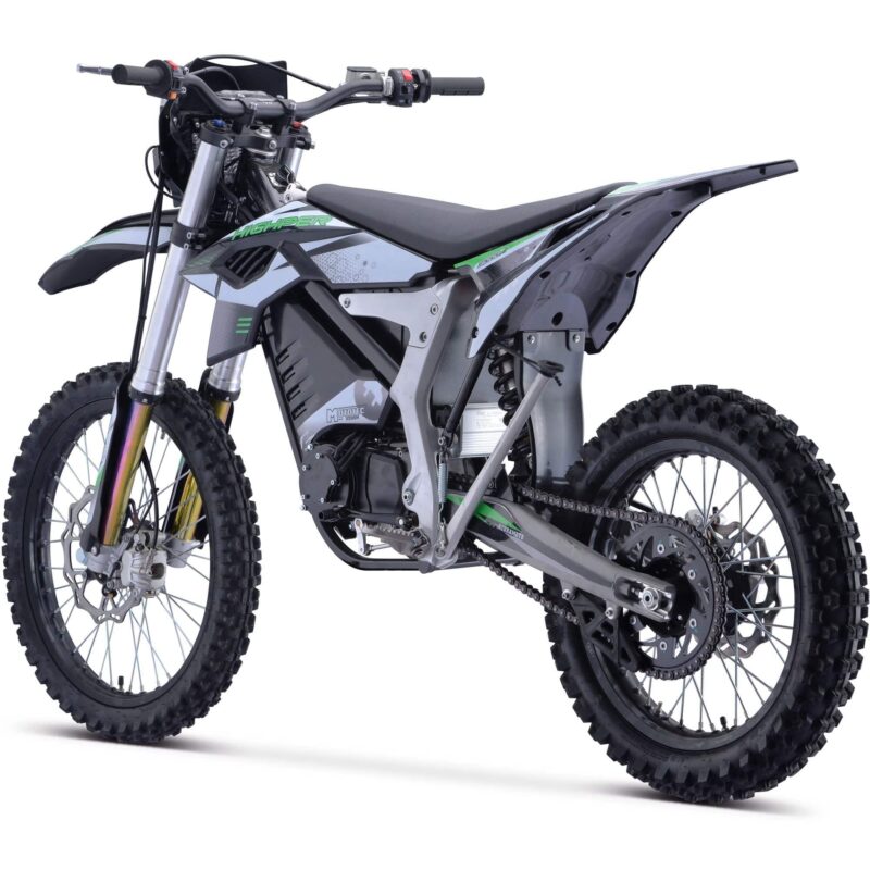 MotoTec Venom 72v 12000w 50ah Electric Dirt Bike White - Image 4
