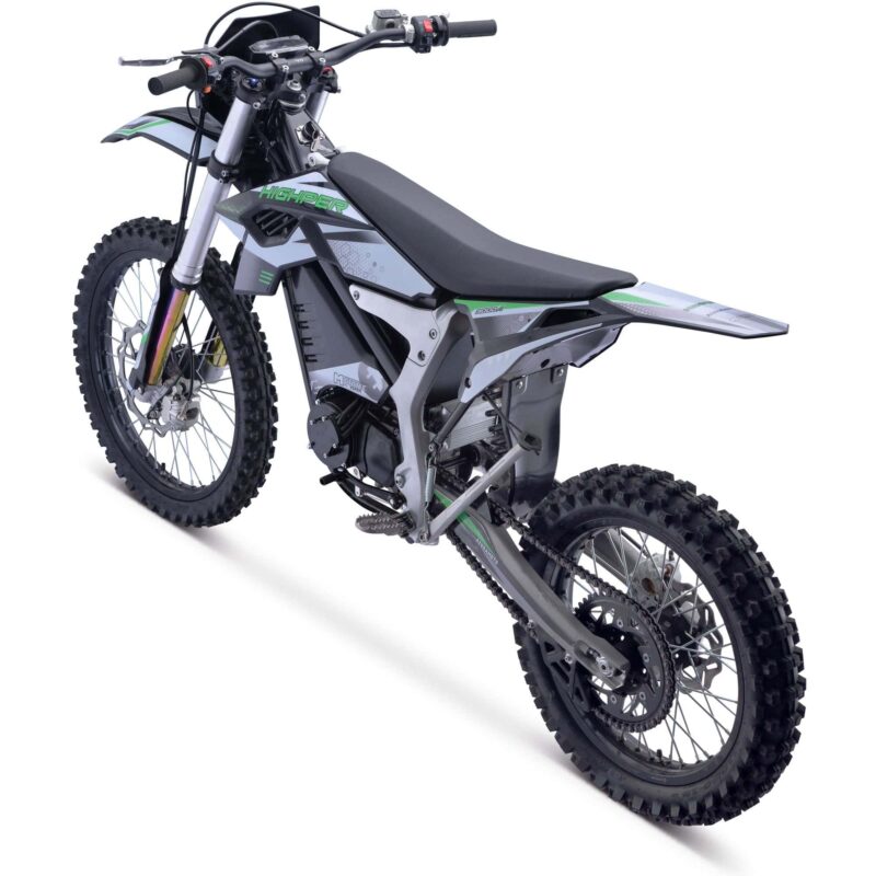 MotoTec Venom 72v 12000w 50ah Electric Dirt Bike White - Image 5