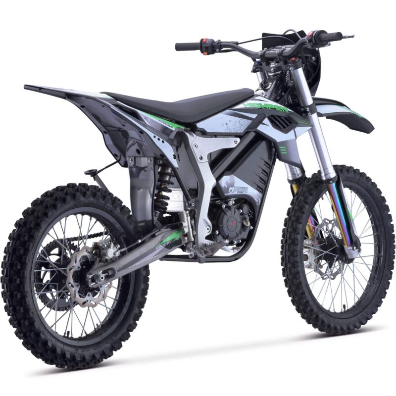 MotoTec Venom 72v 12000w 50ah Electric Dirt Bike White - Image 6