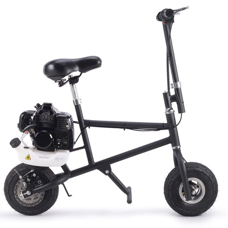 MotoTec 49cc Gas Mini Bike Black - Image 2