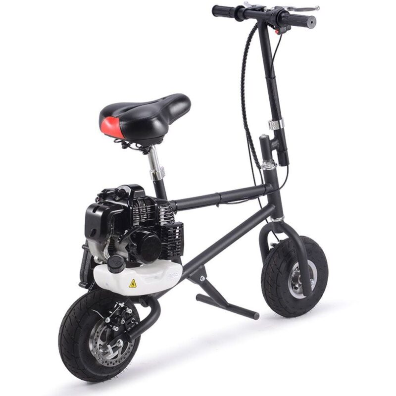 MotoTec 49cc Gas Mini Bike Black - Image 3