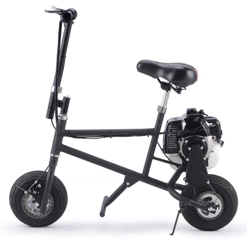 MotoTec 49cc Gas Mini Bike Black - Image 5