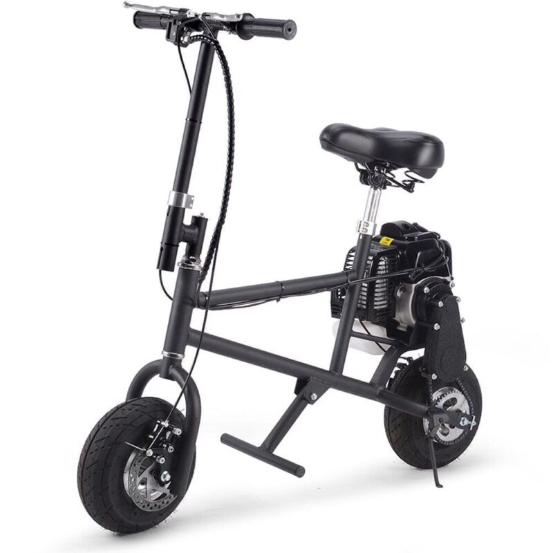 MotoTec 49cc Gas Mini Bike Black - Image 6