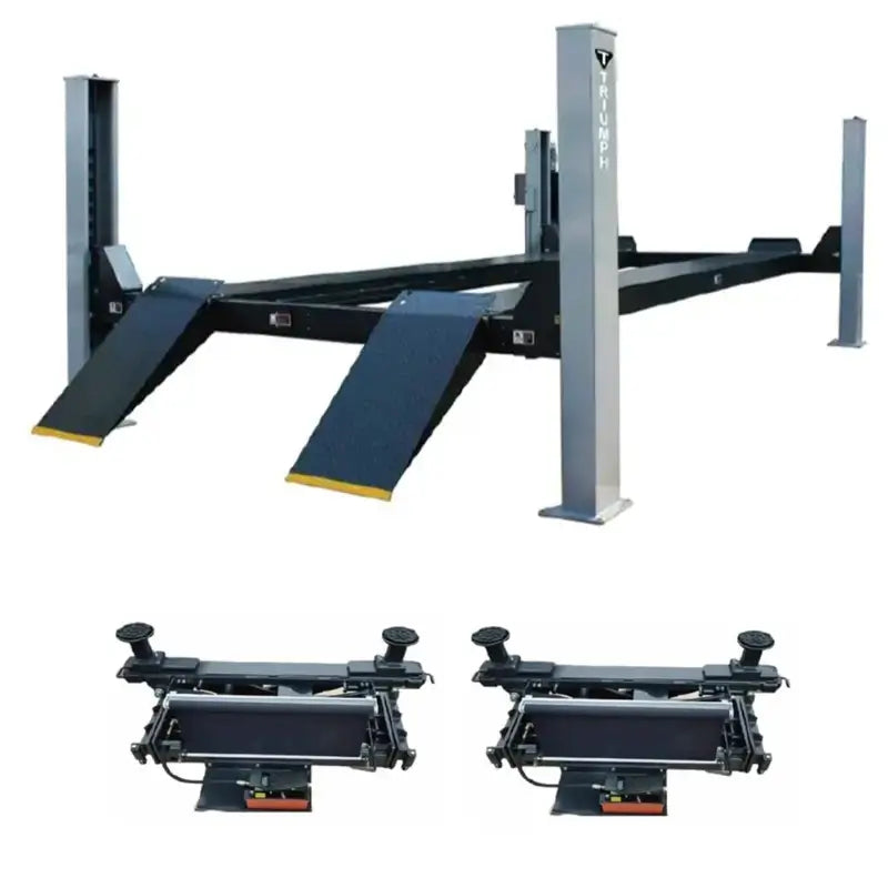 Triumph NTR-32 32,000 lb 4 Post Car Lift - Includes (2) RJ-15000 Rolling Jack