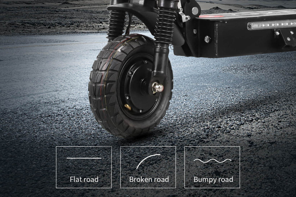Yume Y10 2400W 40MPH Dual Motor Electric Scooter tubeless tires