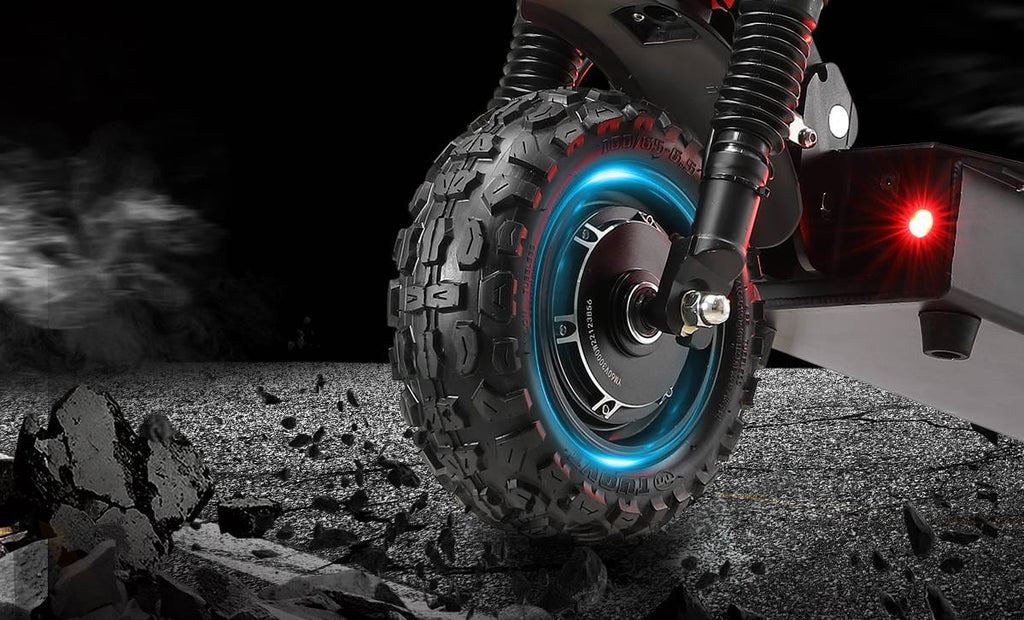 Yume Y11 6000W 50MPH Dual Motor Electric Scooter tubeless tires