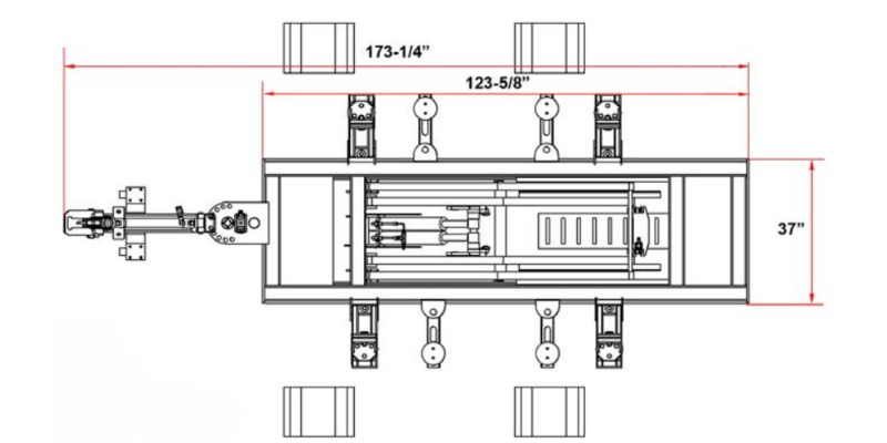 FR-55 Scissor Frame Rack Diagram
