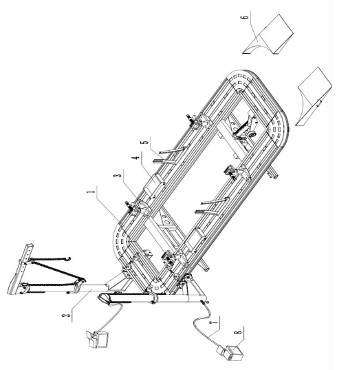 iDeal FR-77-18, 18' Tilt Deck/Steel Plate Platform Frame Rack Diagram